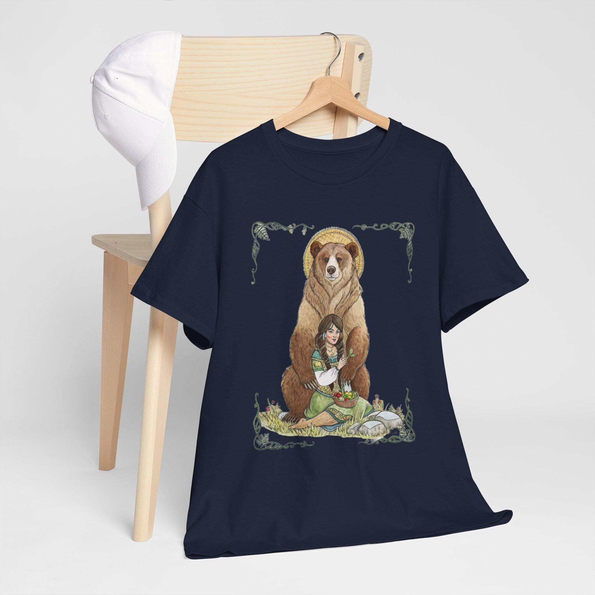 Artio Bear Goddess T-Shirt: Mythical Fantasy Graphic Tee