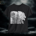 Elden Ring Lion Warrior Graphic Tee: Medieval Fantasy Hand-Drawn Design