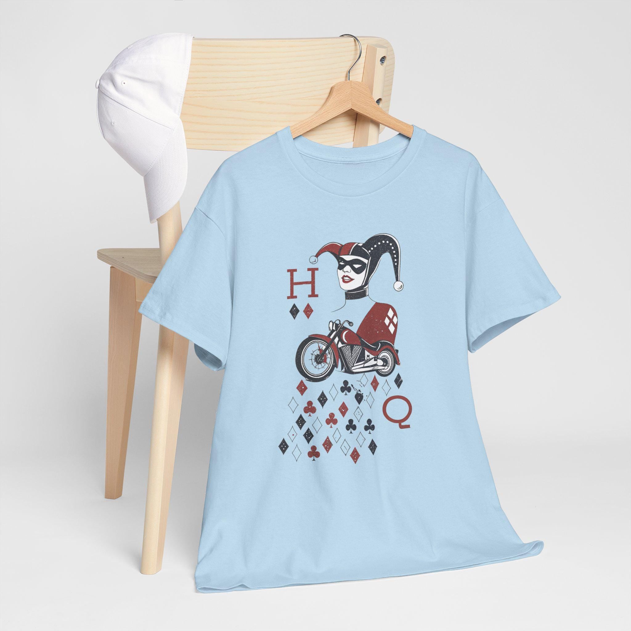 Harlequin Jester Graphic Tee: Vintage Circus Clown Top