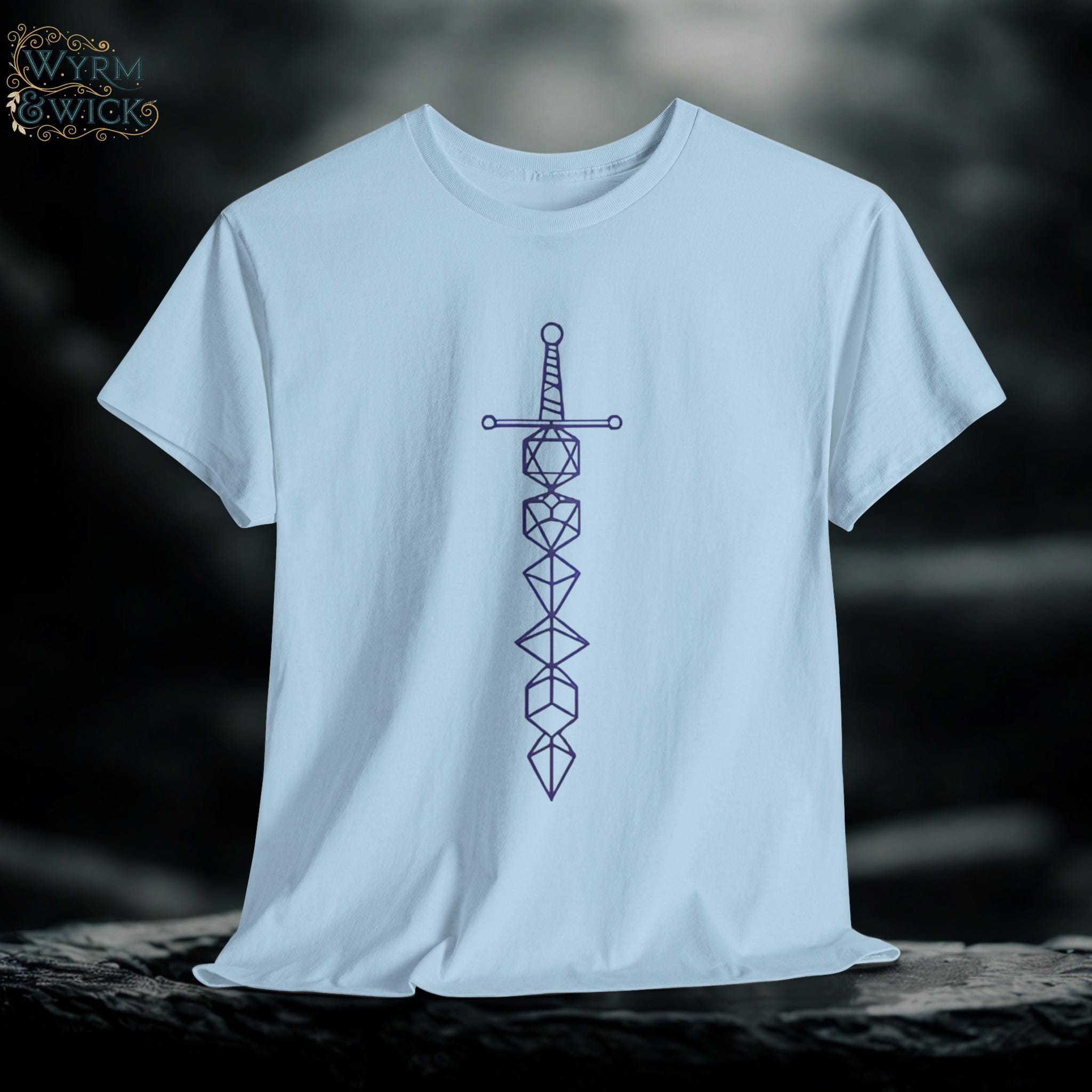 Dungeons Die Sword Tee: Medieval Fantasy Graphic Shirt