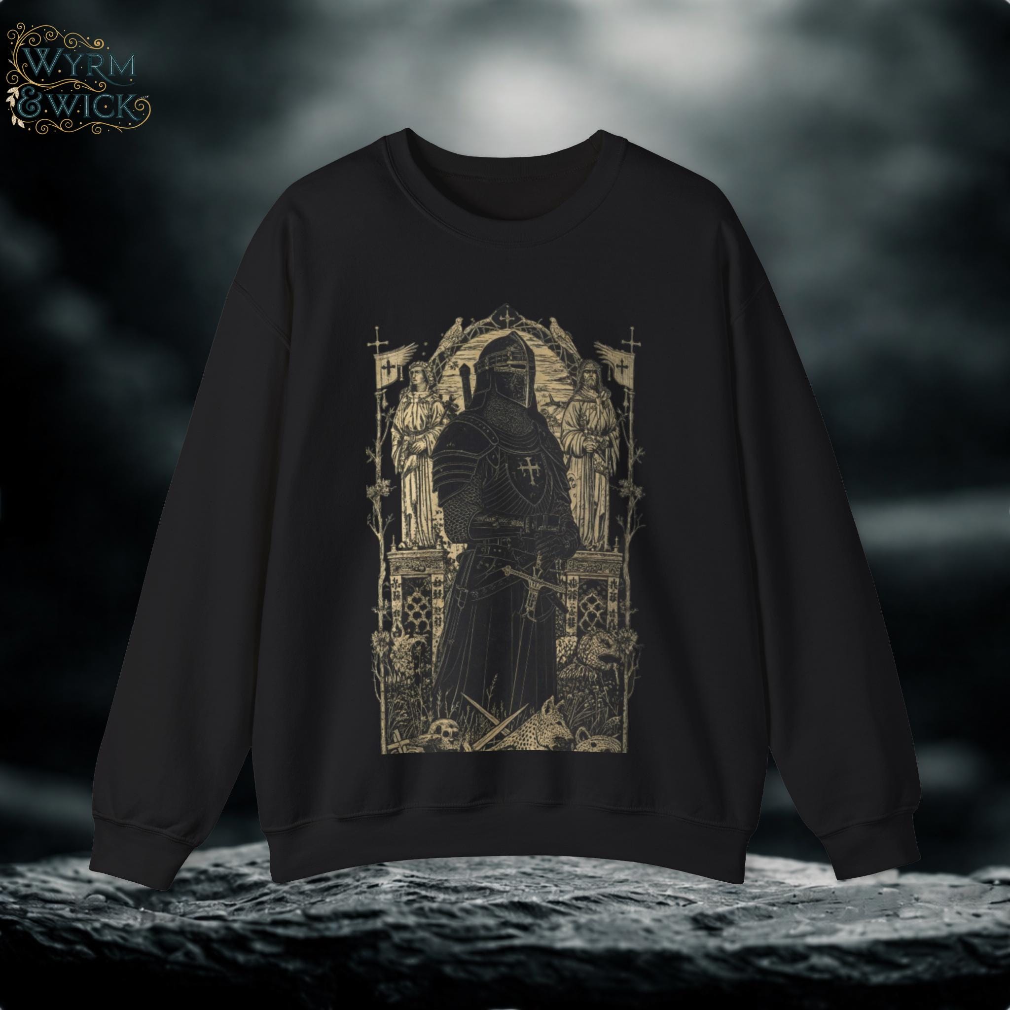 Black Knight Medieval Castlecore Sweatshirt