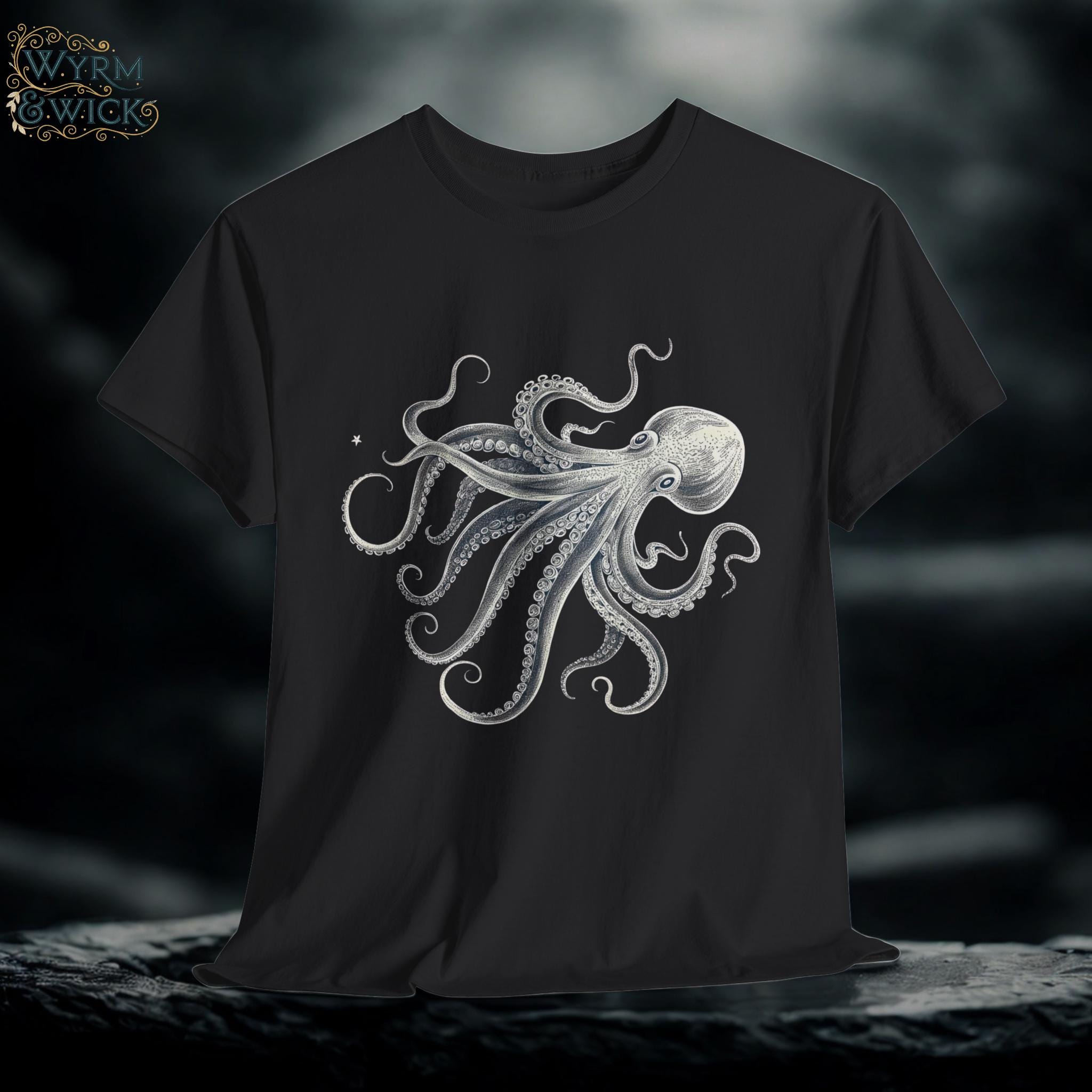 Fantasy Kraken Graphic Tee: Mythical Sea Monster Unisex T-Shirt