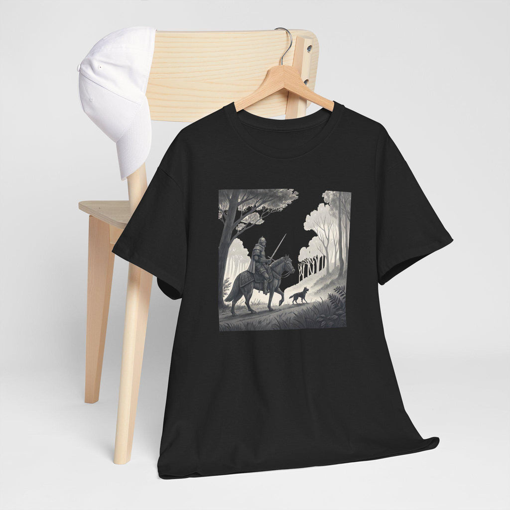 Medieval Knight Graphic Tee: Renaissance Warrior Cotton T-Shirt