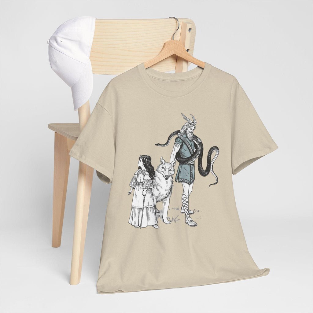 Loki Family Graphic Tee, Norse Mythology Shirt