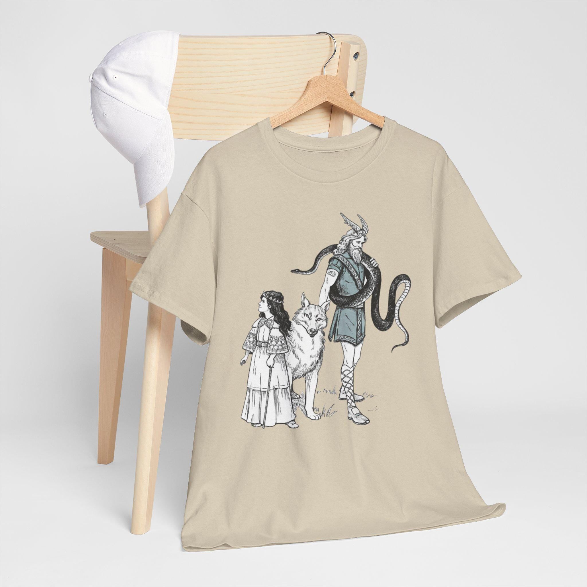 Loki Family Graphic Tee, Norse Mythology Shirt