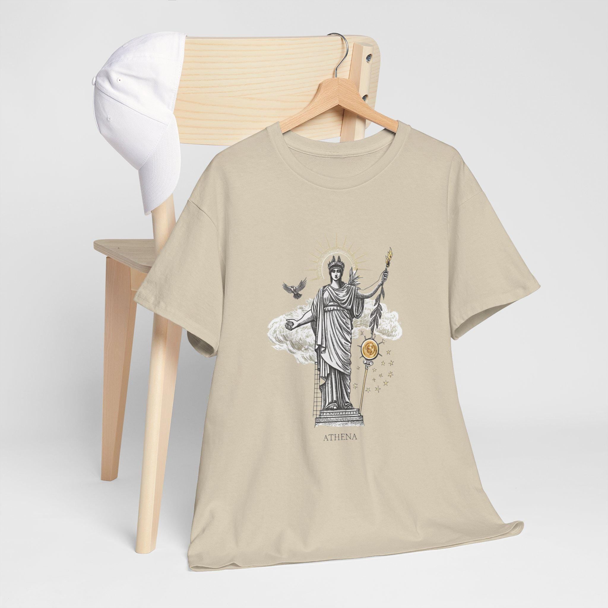 Athena Greek Goddess Graphic Tee: Mythical Art Unisex Top