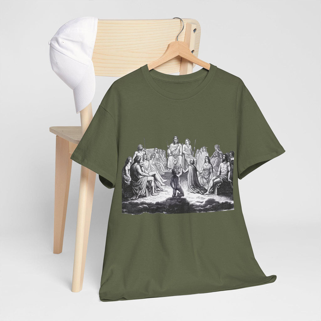 Greek Gods Graphic Tee: Hand-Drawn Mythology Unisex T-Shirt