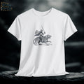 Vintage Knight Rider Graphic Tee: Retro Medieval Fantasy Shirt
