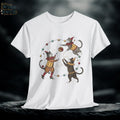 Medieval Cat Jesters Graphic Tee - Fantasy Castlecore Shirt