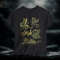 Fantasy Castlecore T-Shirt: Medieval Mythical Creatures Graphic Tee