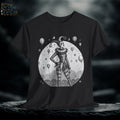 Female Harlequin Jester Graphic Tee: Medieval Renaissance Costume