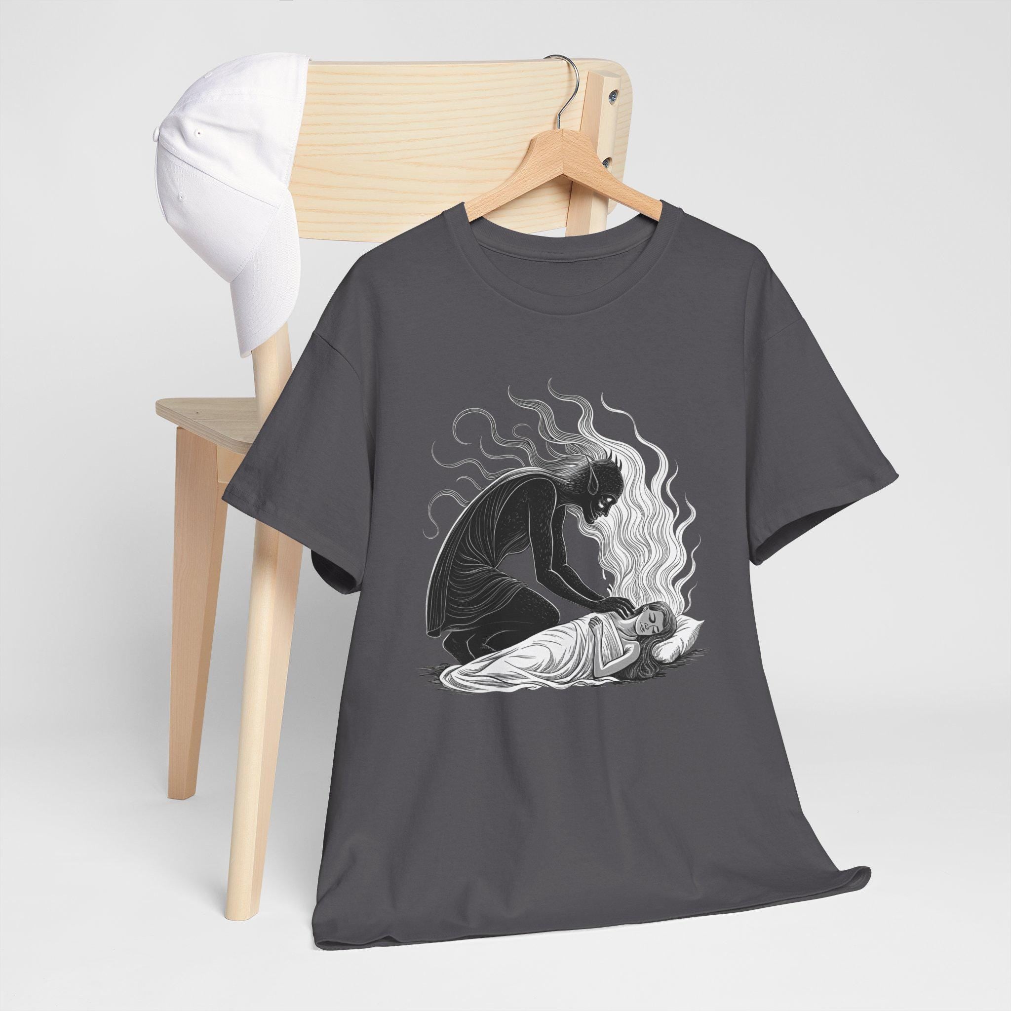 Mare Dream Demon Graphic Tee, Mystical Horror Design