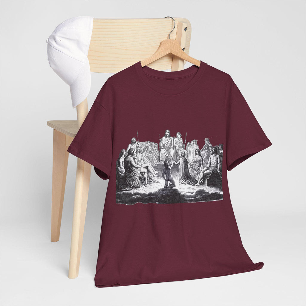 Greek Gods Graphic Tee: Hand-Drawn Mythology Unisex T-Shirt