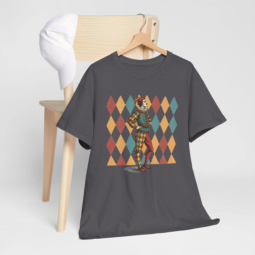 Jester Graphic Tee: Castlecore Medieval Renaissance Costume Top